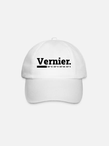Vernier Koordinaten - Baseballkappe - Weiß/Weiß
