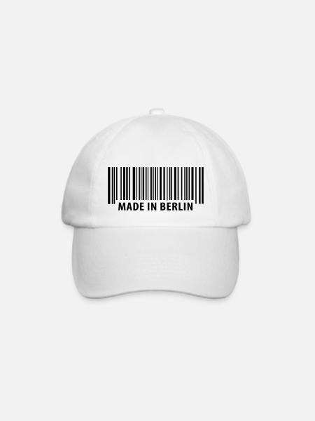 Made in Berlin - Baseballkappe - Weiß/Weiß