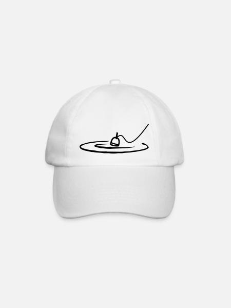 angeln - Baseballkappe - Weiß/Weiß