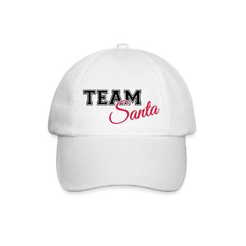 Team Santa - Baseballkappe - Weiß/Weiß - Vorne