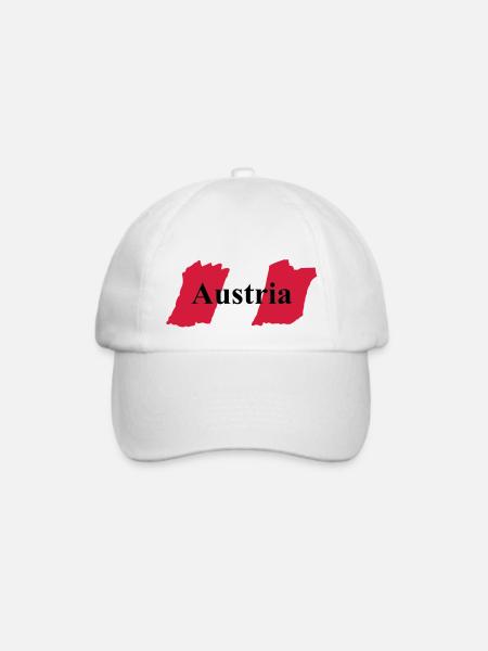 austria_flag - Baseballkappe - Weiß/Weiß