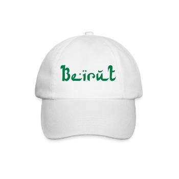 BEIRUT Lebanon Libanon - Baseballkappe - Weiß/Weiß - Vorne