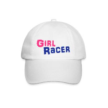 girl racer - Baseballkappe - Weiß/Weiß - Vorne