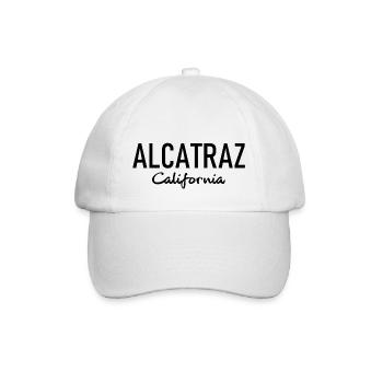 Alcatraz - California - State Prision - The Rock - Baseballkappe - Weiß/Weiß - Vorne