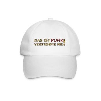 Das ist Punk - Baseballkappe - Weiß/Weiß - Vorne