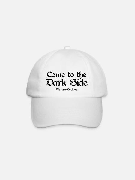 Come to the Dark Side - we have Cookies - Baseballkappe - Weiß/Weiß