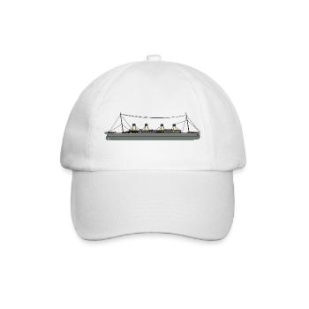 Titanic Schiff - Baseballkappe - Weiß/Weiß - Vorne