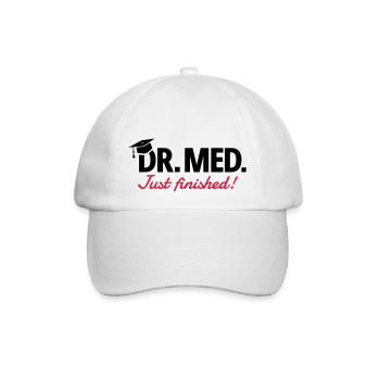Doktor Medizin - Baseballkappe - Weiß/Weiß - Vorne