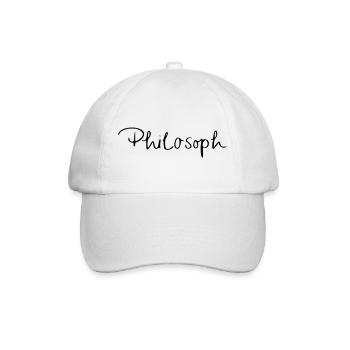Philosoph - Baseballkappe - Weiß/Weiß - Vorne