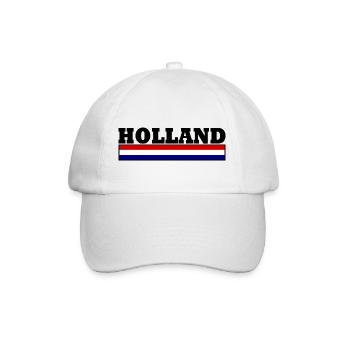Holland Flagge - Baseballkappe - Weiß/Weiß - Vorne