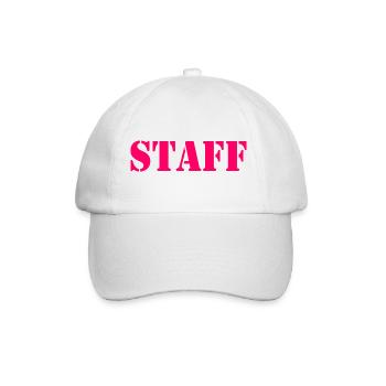 STAFF - Baseballkappe - Weiß/Weiß - Vorne