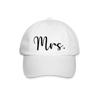 Mrs. - Baseballkappe - Weiß/Weiß - Vorne