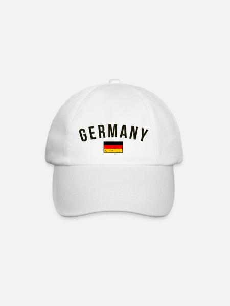 I Love Germany Deutschland - Baseballkappe - Weiß/Weiß