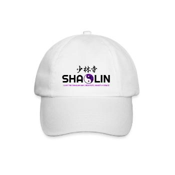 Ich liebe Shaolin, Shaolin Kung Fu, Shaolin Hoodies, - Baseballkappe - Weiß/Weiß - Vorne