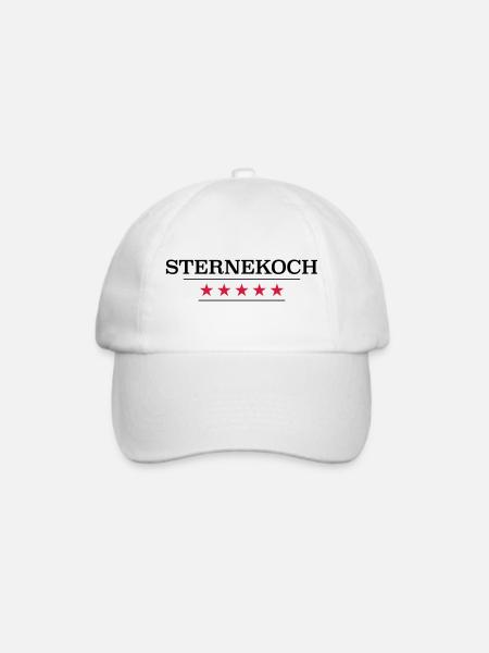 Sternekoch - Baseballkappe - Weiß/Weiß