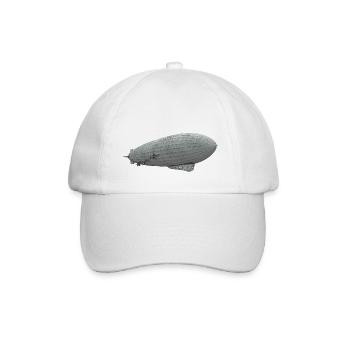 Luftschiff, Zeppelin - Baseballkappe - Weiß/Weiß - Vorne