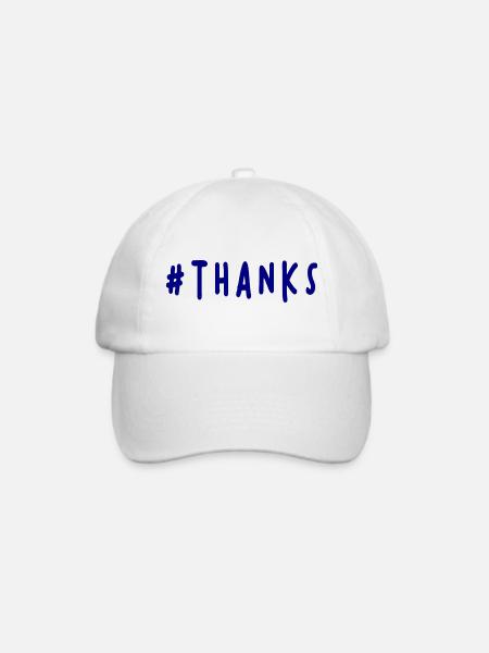 VIELEN DANK. DANKE. VIELEN DANK. JAHRESTAG. GEBURT. - Baseballkappe - Weiß/Weiß