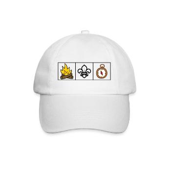 Pfadfinder / Pfadfinder - Baseballkappe - Weiß/Weiß - Vorne