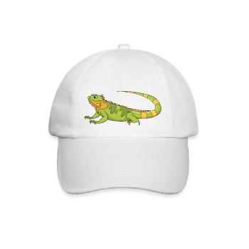 Leguan - Baseballkappe - Weiß/Weiß - Vorne