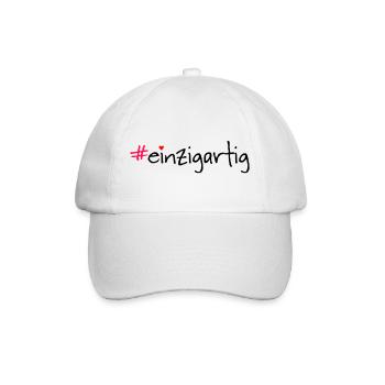 #einzigartig - Baseballkappe - Weiß/Weiß - Vorne