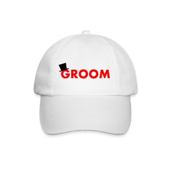 Groom - Baseballkappe - Weiß/Weiß - Vorne