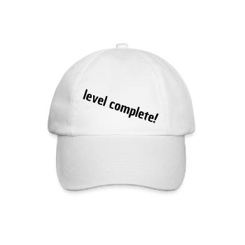 level complete - Baseballkappe - Weiß/Weiß - Vorne