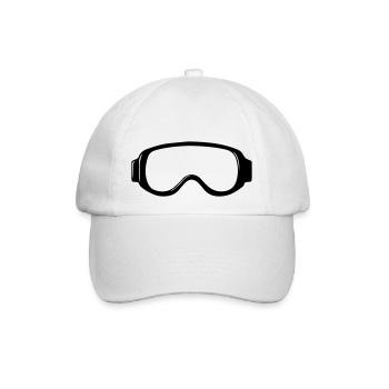 Skibrille - Baseballkappe - Weiß/Weiß - Vorne