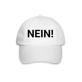 NEIN! - Baseballkappe - Weiß/Weiß - Vorne