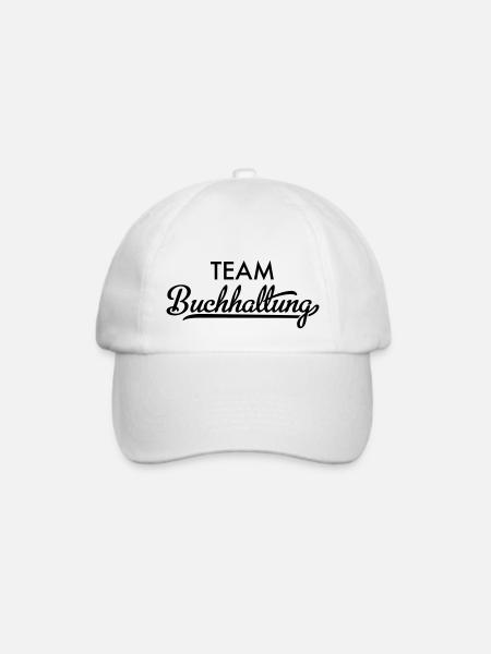 Team Buchhaltung - Baseballkappe - Weiß/Weiß