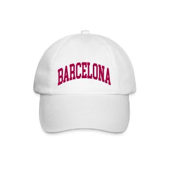 Barcelona - Baseballkappe - Weiß/Weiß - Vorne