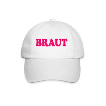 Braut - Baseballkappe - Weiß/Weiß - Vorne