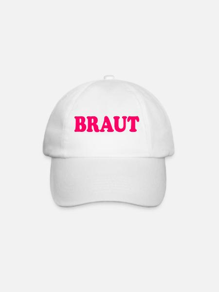 Braut - Baseballkappe - Weiß/Weiß