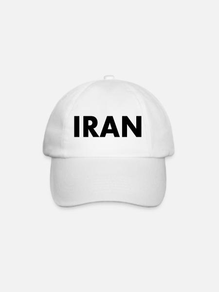 Iran - Baseballkappe - Weiß/Weiß
