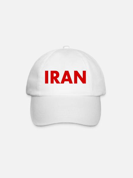 Iran - Baseballkappe - Weiß/Weiß