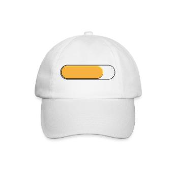 Kleine goldgelbe Spurweite (Beladung) - Baseballkappe - Weiß/Weiß - Vorne