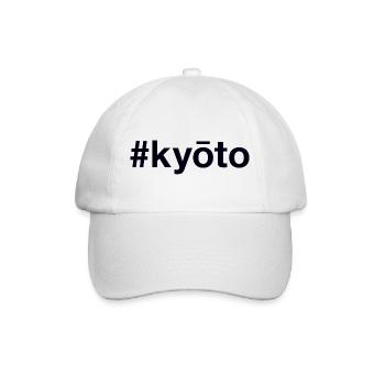 KYOTO Hashtag Japan - Baseballkappe - Weiß/Weiß - Vorne