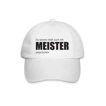 Mit Meister ansprechen - Baseballkappe - Weiß/Weiß - Vorne