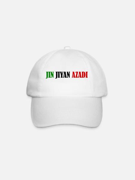 jin jiyan azadi women life freedom - Baseballkappe - Weiß/Weiß