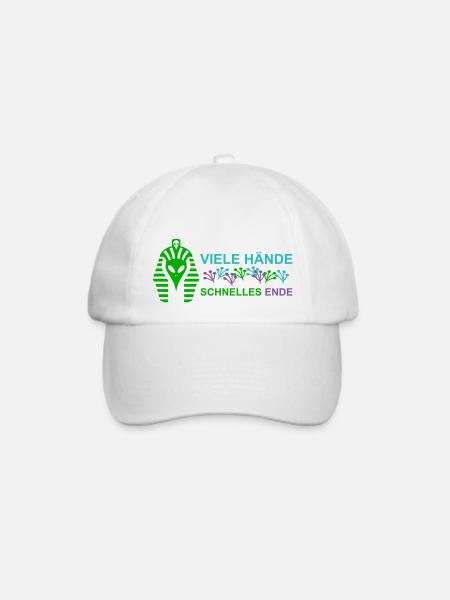 Viele Hände schnelles Ende - Baseballkappe - Weiß/Weiß