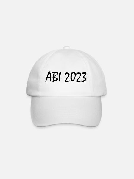 Abi 2023 - Baseballkappe - Weiß/Weiß