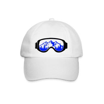 skibrille - Baseballkappe - Weiß/Weiß - Vorne