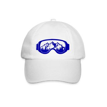 skibrille - Baseballkappe - Weiß/Weiß - Vorne
