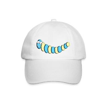Wurm 1 - Baseballkappe - Weiß/Weiß - Vorne