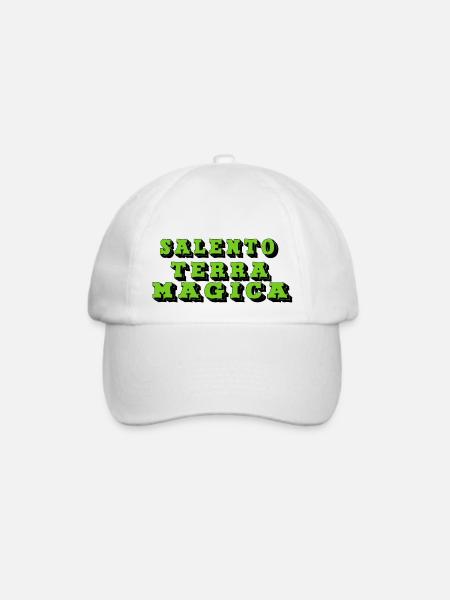 Salento T-Shirt "Salento Terra magica" - Baseballkappe - Weiß/Weiß