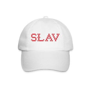 SLAV Slavic Folk Slawisch - Baseballkappe - Weiß/Weiß - Vorne