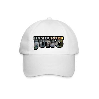 HamburgerJung - Baseballkappe - Weiß/Weiß - Vorne