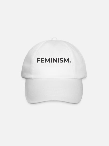 Feminism - Baseballkappe - Weiß/Weiß
