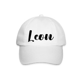 leon - Baseballkappe - Weiß/Weiß - Vorne