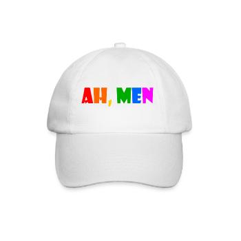 Ah men - Baseballkappe - Weiß/Weiß - Vorne