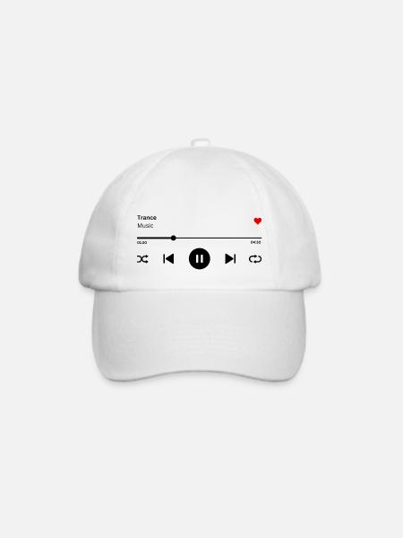 Trance - Baseballkappe - Weiß/Weiß